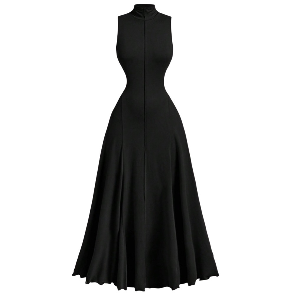Women's Turtleneck Sleeveless Dress